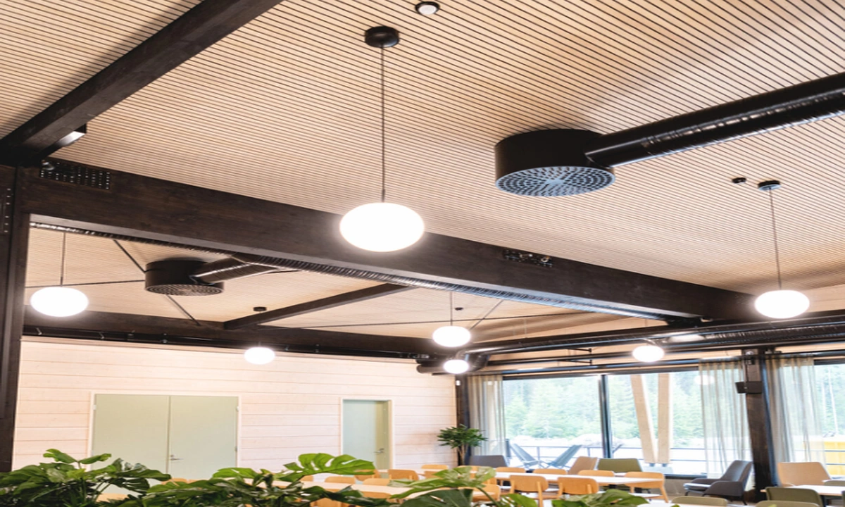 Lineawood acoustic slatted ceiling