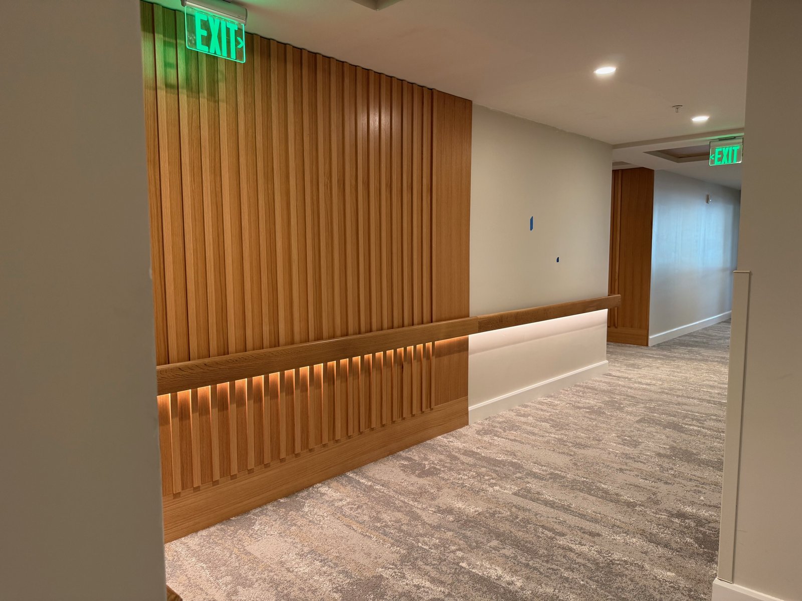 Corridor Wood Wall Paneling