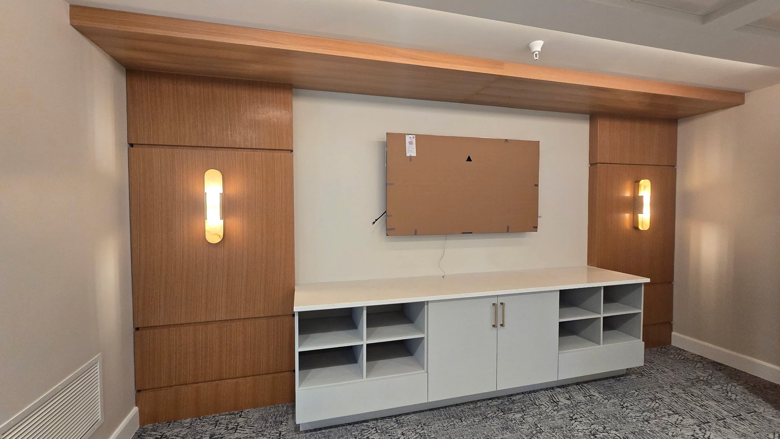 Media Wall and Built-In Cabinetry