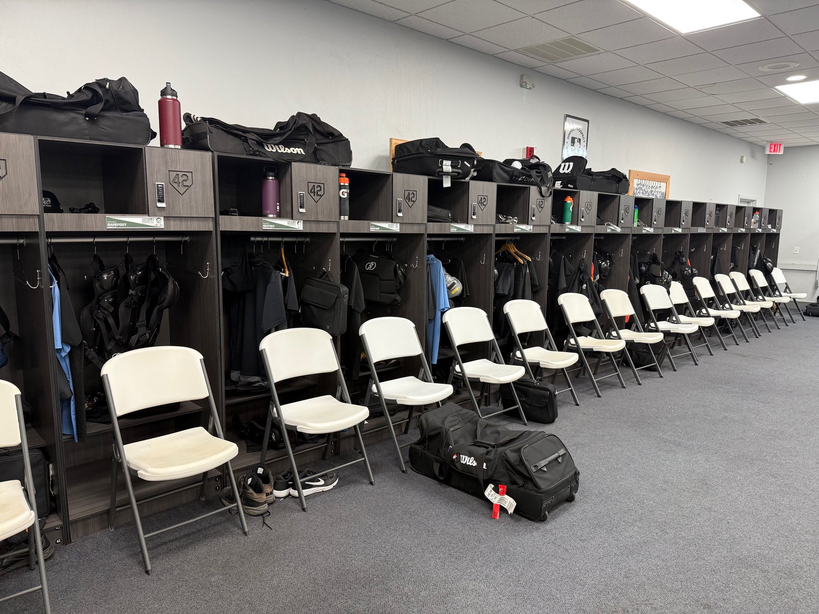 Lockers in Use