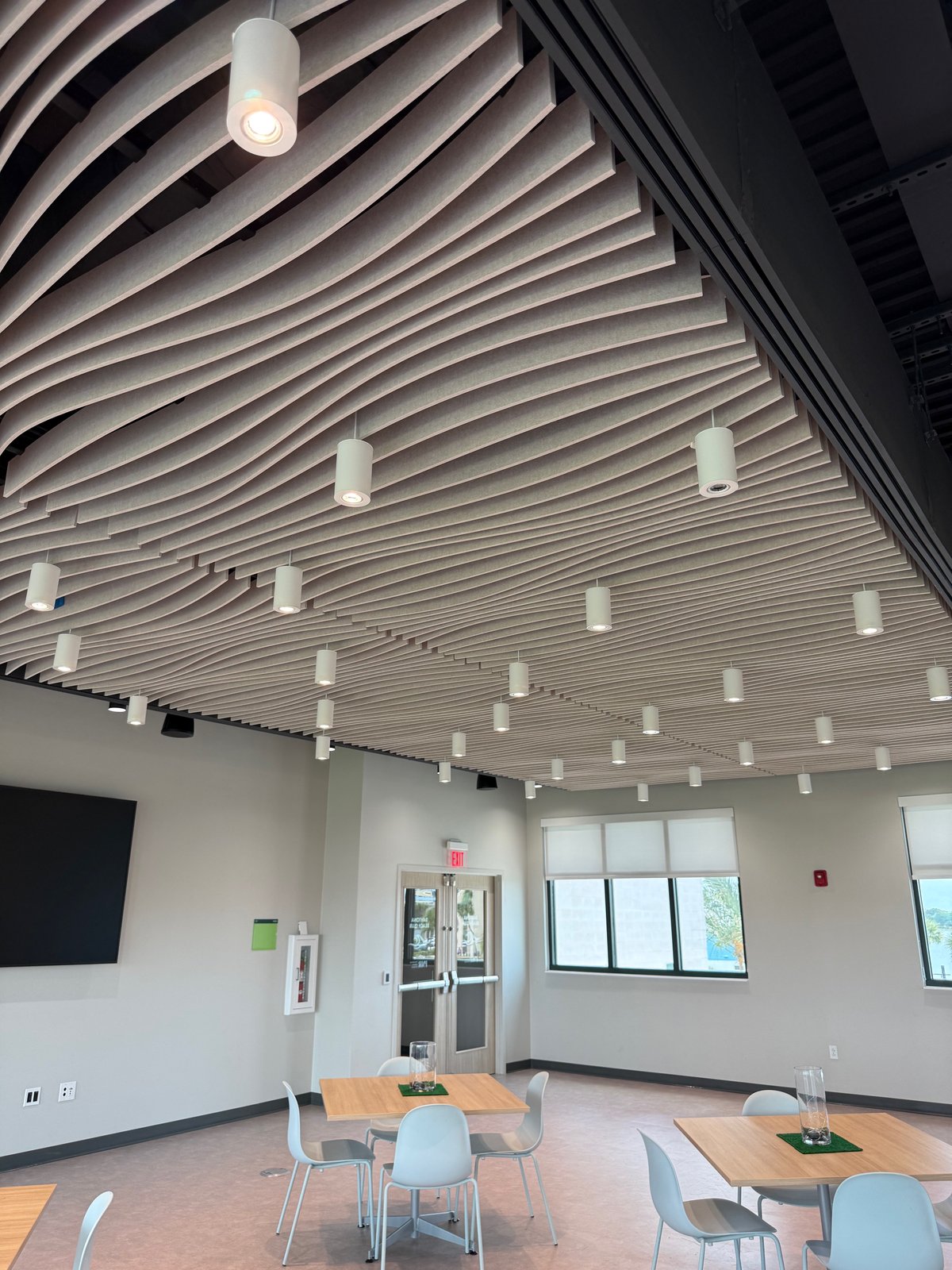 Acoustic Wood Ceiling Detail
