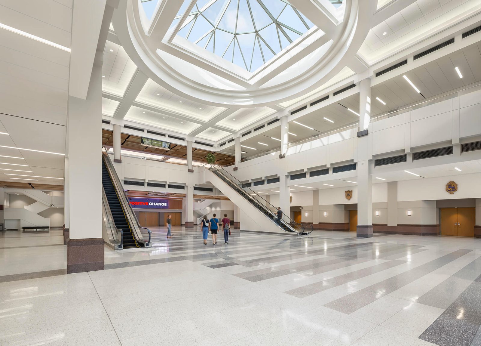 Grand Atrium with Domed Skylight and Escalators