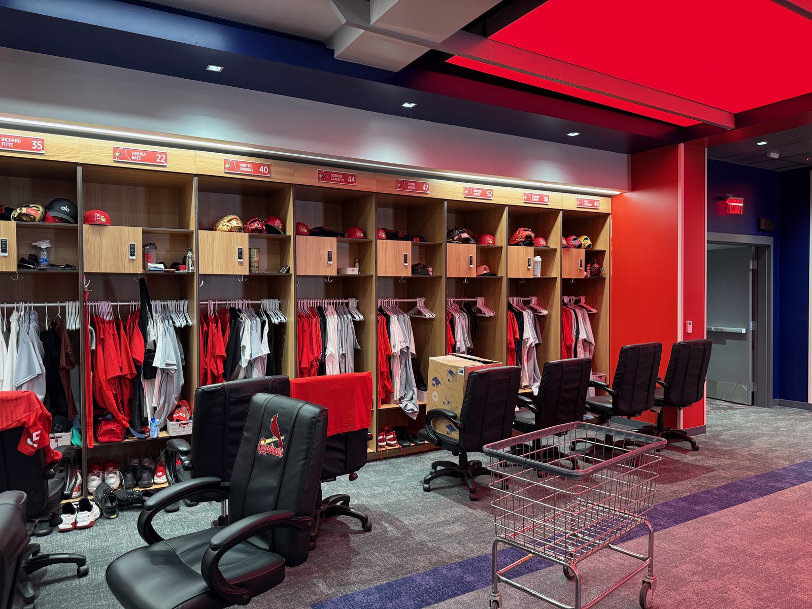 Cardinals Player Lockers
