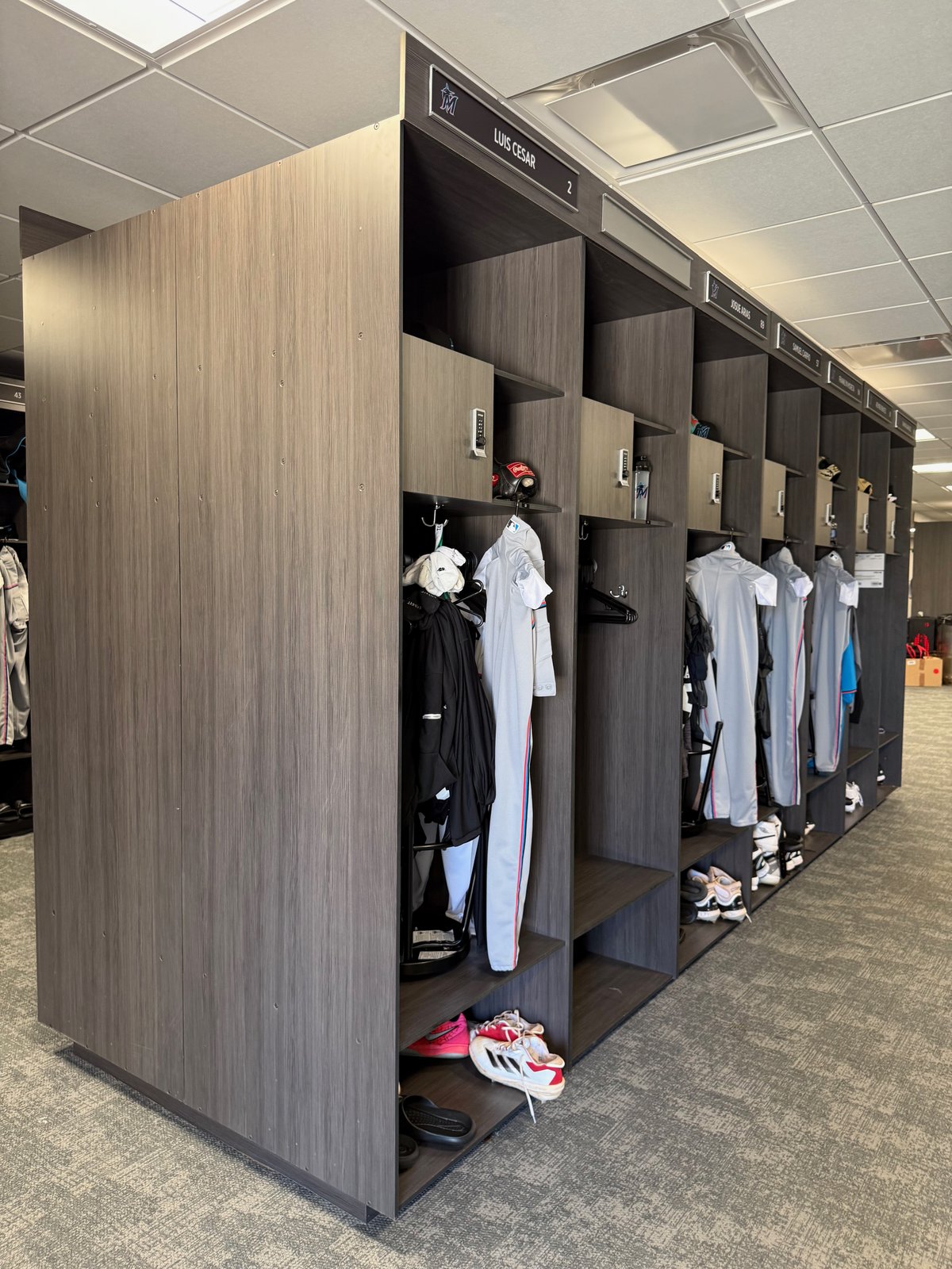 Marlins Minor League Lockers