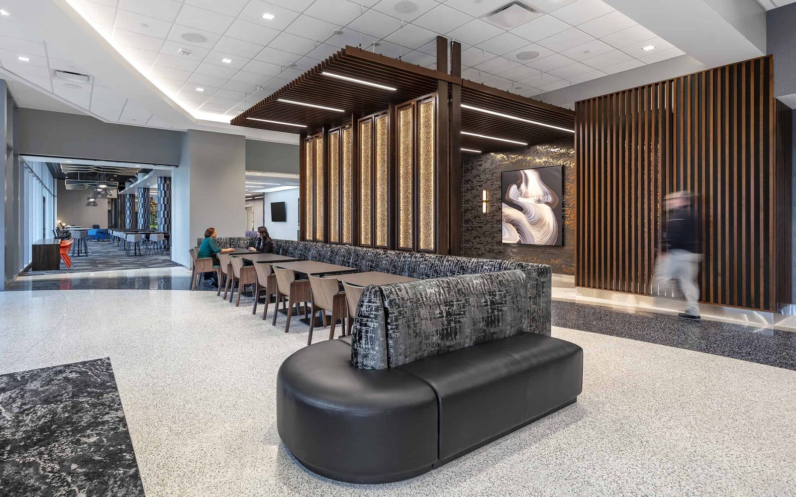 Tower Two Lobby Seating and Monumental Stair