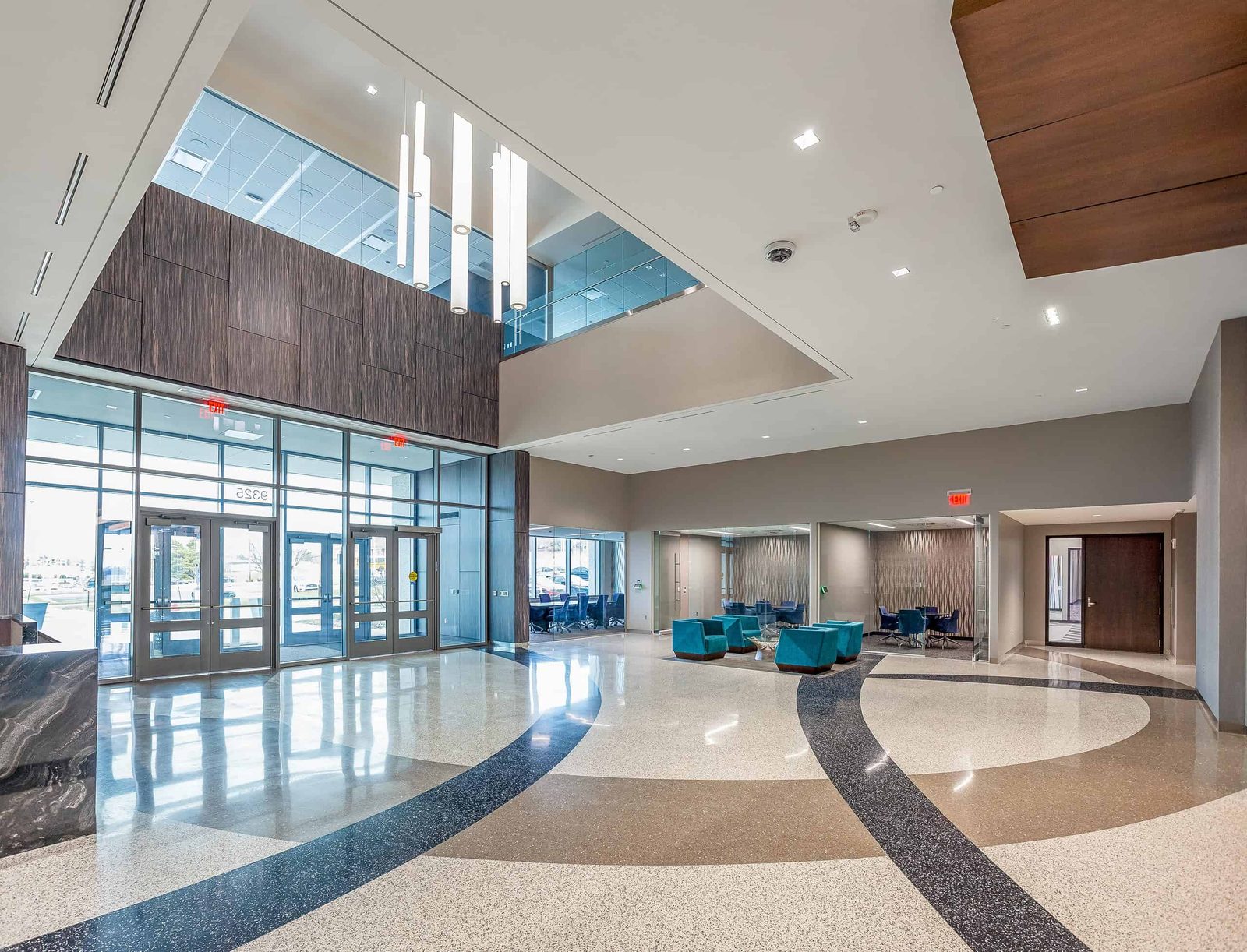 Corporate Campus Lobby Waiting Area