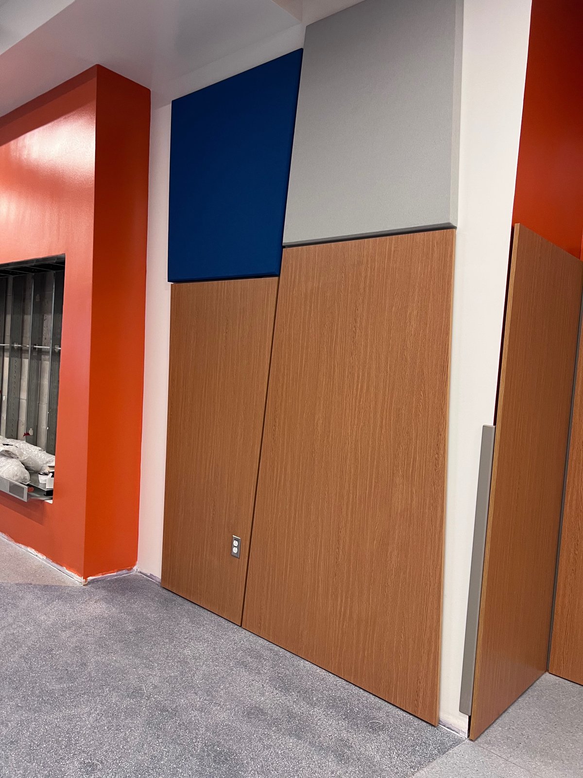 Wood Wall Panel and Acoustic Panel Detail